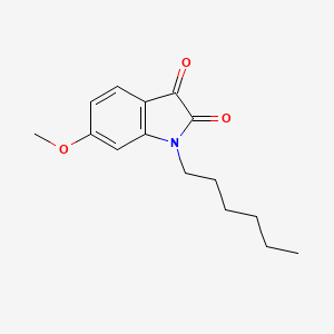molecular formula C15H19NO3 B8427794 1-Hexyl-6-methoxy-isatin 