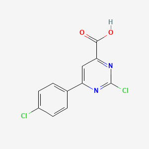 2-Chloro-6-(4-chloro-phenyl)-pyrimidine-4-carboxylic acid