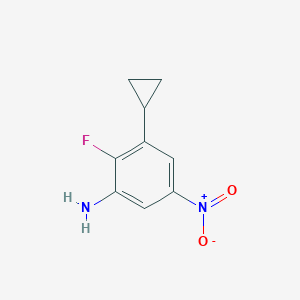 3-Cyclopropyl-2-fluoro-5-nitroaniline