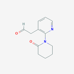 [2-(2-Oxopiperidin-1-yl)pyridin-3-yl]acetaldehyde