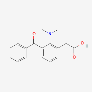 2-Dimethylamino-3-benzoylphenylacetic Acid