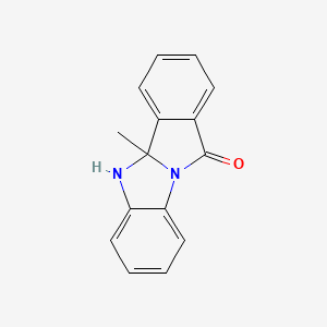 molecular formula C15H12N2O B8427876 4b-methyl-5H-isoindolo[2,1-a]benzimidazol-11-one 