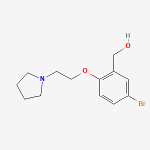 1-[2-(2-Hydroxymethyl-4-bromophenoxy)ethyl]pyrrolidine