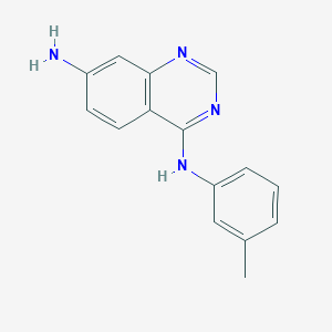 7-Amino-4-[(3-methylphenyl)amino]quinazoline