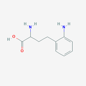 molecular formula C10H14N2O2 B8428171 2-Amino-4-(2-aminophenyl)butyric acid 