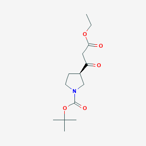 (R)-3-(2-ethoxycarbonyl-acetyl)-pyrrolidine-1-carboxylic acid tert-butyl ester