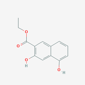 molecular formula C13H12O4 B8428208 ethyl3,5-dihydroxy-2-naphthoate 