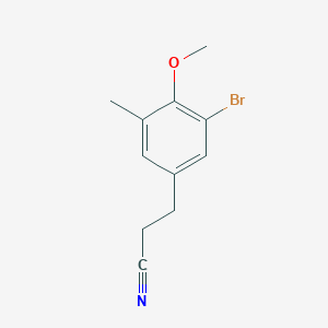 3-(3-Bromo-4-methoxy-5-methylphenyl)propanenitrile