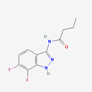 N-(6,7-difluoro-1H-indazol-3-yl)butanamide