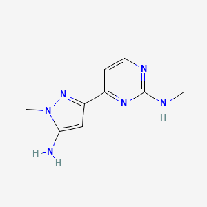 4-(5-amino-1-methyl-1H-pyrazol-3-yl)-N-methylpyrimidin-2-amine