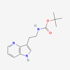 tert-butyl 2-(1H-pyrrolo[3,2-b]pyridin-3-yl)ethylcarbamate