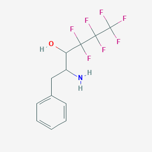 2-Amino-3-(perfluoropropyl)-1-phenyl-3-propanol