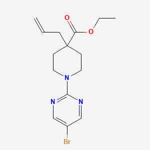 Ethyl 4-allyl-1-(5-bromopyrimidin-2-yl)piperidine-4-carboxylate