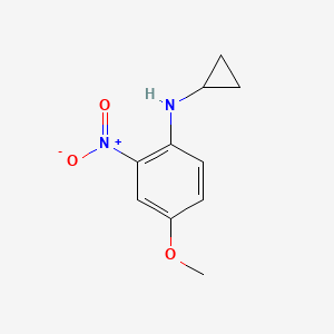 Cyclopropyl-(4-methoxy-2-nitro-phenyl)-amine