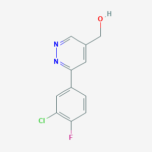 [6-(3-Chloro-4-fluoro-phenyl)-pyridazin-4-yl]-methanol