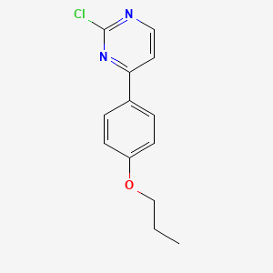 2-Chloro-4-(4-propoxy-phenyl)-pyrimidine
