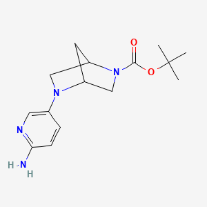 Tert-butyl 5-(6-aminopyridin-3-yl)-2,5-diazabicyclo[2.2.1]heptane-2-carboxylate