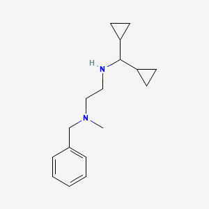 molecular formula C17H26N2 B8428590 N-methyl-N-benzyl-2-(N'-dicyclopropylmethylamino)ethylamine 