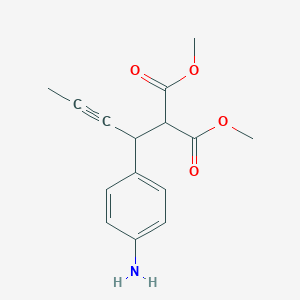 Dimethyl 2-[1-(4-aminophenyl)but-2-ynyl]-malonate