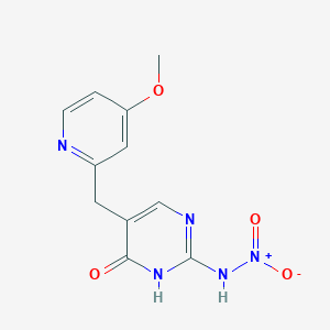 2-Nitroamino-5-(4-methoxy-2-pyridylmethyl)-4-pyrimidone