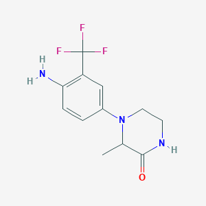 4-(4-Amino-3-trifluoromethyl-phenyl)-3-methyl-piperazin-2-one
