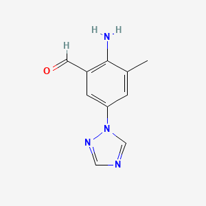 1-(4-Amino-3-formyl-5-methylphenyl)-1,2,4-triazole
