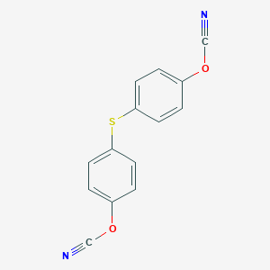 molecular formula C14H8N2O2S B008429 Cyanic acid, thiodi-4,1-phenylene ester CAS No. 101657-79-8
