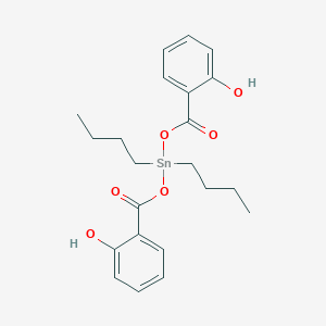 molecular formula C22H28O6Sn B084290 Dibutylbis[(2-hydroxybenzoyl)oxy]stannane CAS No. 14214-24-5