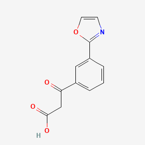 3-(3-Oxazol-2-yl-phenyl)-3-oxo-propionic acid