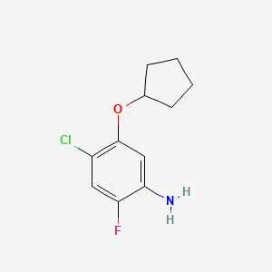 2-Fluoro-4-chloro-5-cyclopentyloxyaniline