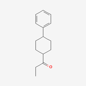 molecular formula C15H20O B8429058 (4-Propionylcyclohexyl)benzene CAS No. 88069-93-6