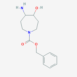 4-Amino-5-hydroxy-azepane-1-carboxylic acid benzyl ester