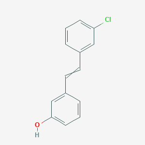molecular formula C14H11ClO B8429124 3'-Chloro-3-hydroxystilbene 