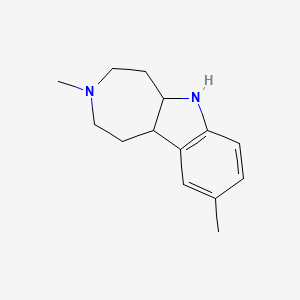 3,9-Dimethyl-1,2,3,4,5,5a,6,10b-octahydroazepino[4,5-b]indole