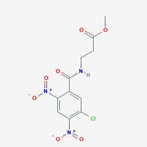 5-chloro-N-[2-(methoxycarbonyl)ethyl]-2,4-dinitrobenzamide