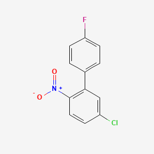 molecular formula C12H7ClFNO2 B8429158 5-Chloro-4'-fluoro-2-nitrobiphenyl 