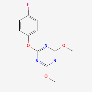 2-(4-Fluorophenoxy)-4,6-dimethoxy-1,3,5-triazine