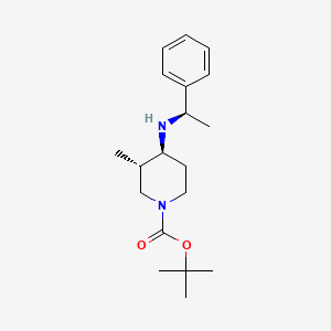tert-Butyl(3S,4S)-3-methyl-4-(((R)-1-phenylethyl)amino)piperidine-1-carboxylate