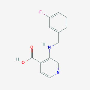 3-[(3-Fluorobenzyl)amino]pyridine-4-carboxylic acid
