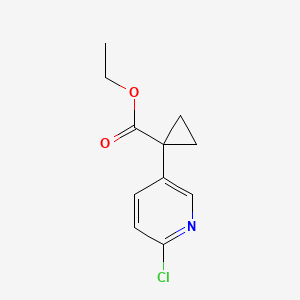 Ethyl 1-(6-chloropyridin-3-yl)cyclopropanecarboxylate