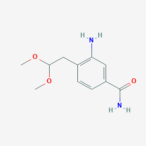 3-Amino-4-(2,2-dimethoxyethyl)benzamide
