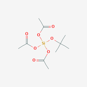 molecular formula C10H18O7Si B084302 Triacetoxy-tert-butoxysilane CAS No. 13170-22-4