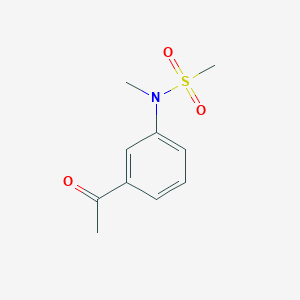 molecular formula C10H13NO3S B8430280 n-(3-Acetyl-phenyl)-n-methyl-methanesulfonamide 