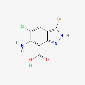 6-amino-3-bromo-5-chloro-1H-indazole-7-carboxylic acid