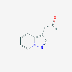 molecular formula C9H8N2O B8430349 Pyrazolo[1,5-a]pyridin-3-yl-acetaldehyde 