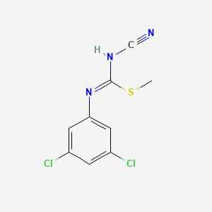 (Z)-methyl N'-cyano-N-(3,5-dichlorophenyl)carbamimidothioate