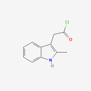 molecular formula C11H10ClNO B8430435 2-Methylindol-3-ylacetyl chloride 