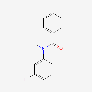 molecular formula C14H12FNO B8430455 N-(3-fluorophenyl)-N-methylbenzamide 