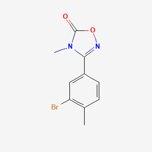 molecular formula C10H9BrN2O2 B8430462 3-(3-Bromo-4-methylphenyl)-4-methyl-1,2,4-oxadiazol-5(4H)-one 