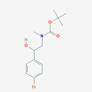 tert-Butyl 2-(4-Bromophenyl)-2-hydroxyethyl(methyl)carbamate